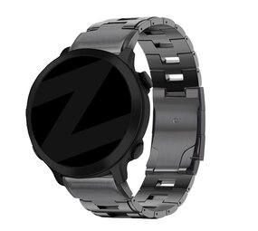 Strap-it Bandz Bracelet à maillons titane Garmin Fenix E (gris)
