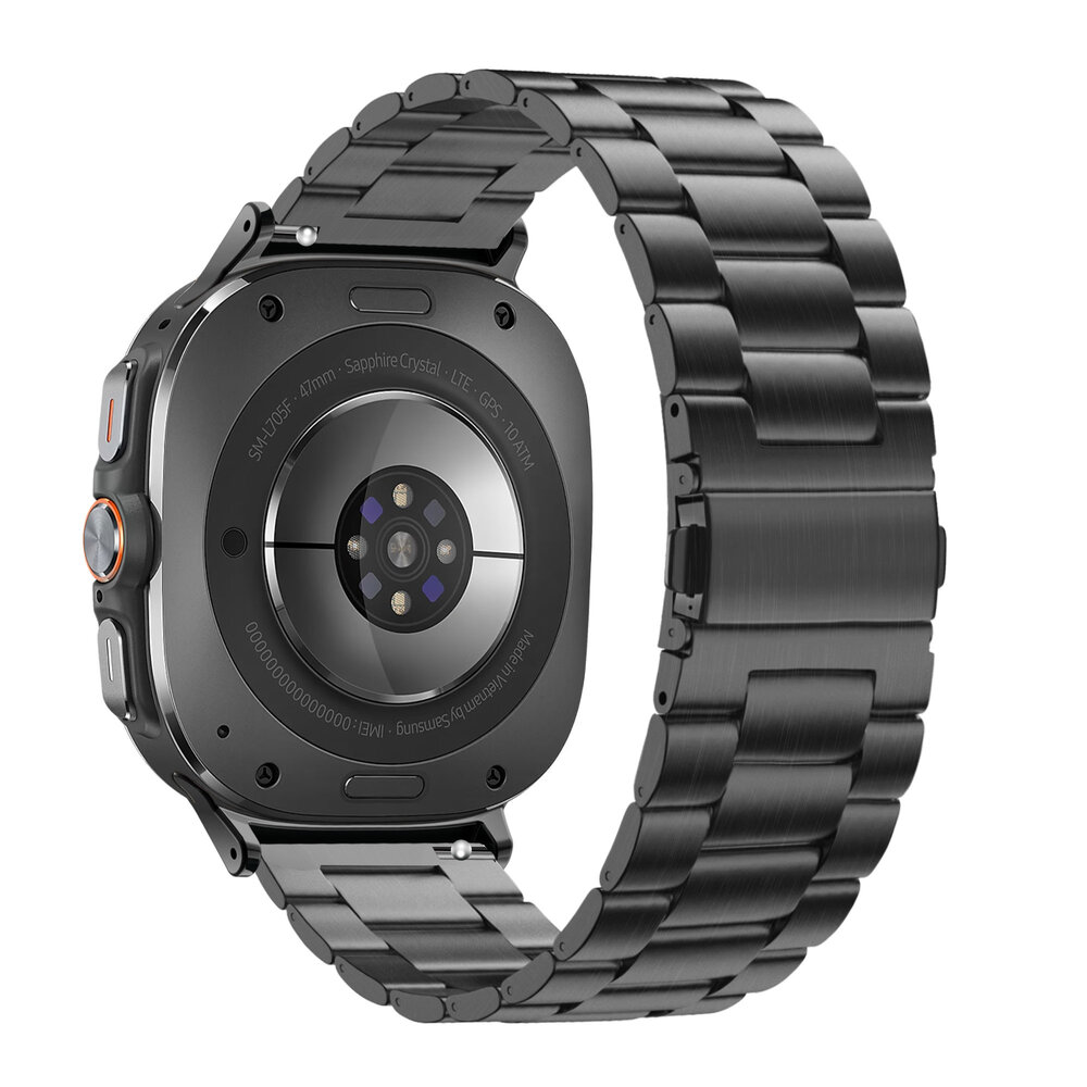 Bandz Bandz Bracelet acier 'Classique' Samsung Galaxy Watch Ultra (noir)