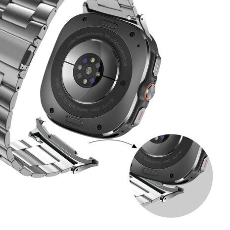 Bandz Bandz Bracelet acier 'Classique' Samsung Galaxy Watch Ultra (argent)