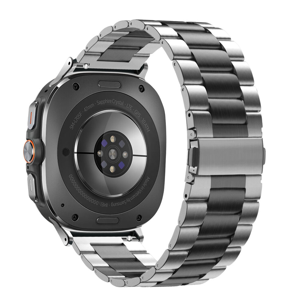 Bandz Bandz Bracelet acier 'Classique' Samsung Galaxy Watch Ultra (argent/noir)