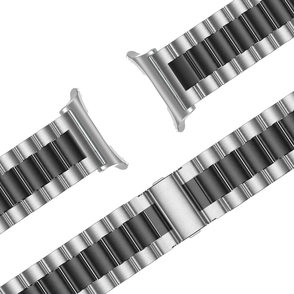 Bandz Bandz Bracelet acier 'Classique' Samsung Galaxy Watch Ultra (argent/noir)