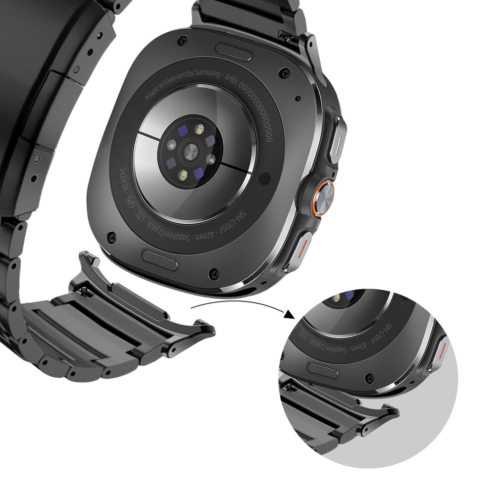 Bandz Bandz Bracelet titane 'Classique' Samsung Galaxy Watch Ultra (noir)