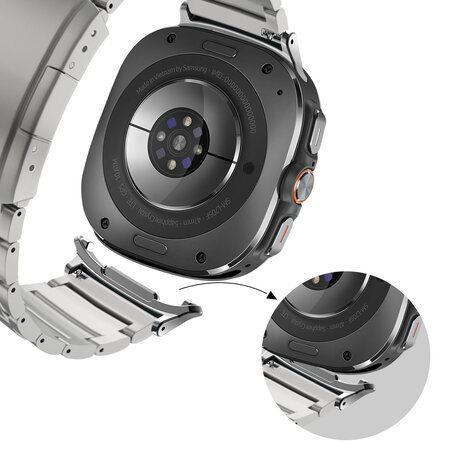 Bandz Bandz Bracelet titane 'Classique' Samsung Galaxy Watch Ultra (argent)