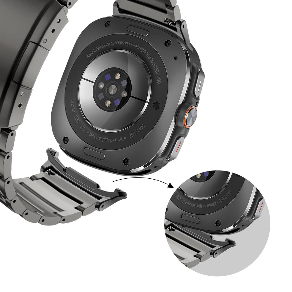 Bandz Bandz Bracelet titane 'Classique' Samsung Galaxy Watch Ultra (graphite) Bandz Bandz Bracelet titane 'Classique' Samsung Galaxy Watch Ultra (graphite)