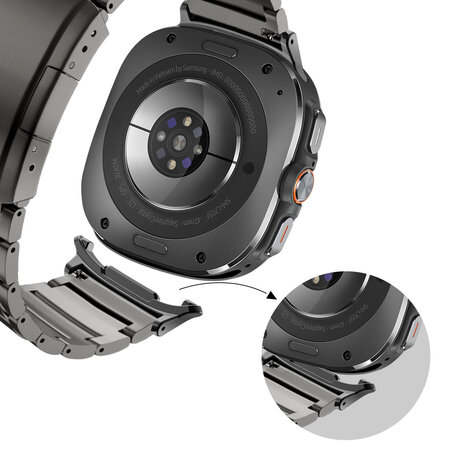 Bandz Bandz Bracelet titane 'Classique' Samsung Galaxy Watch Ultra (graphite) Bandz Bandz Bracelet titane 'Classique' Samsung Galaxy Watch Ultra (graphite)