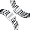 Strap-it Strap-it Bracelet acier luxe Samsung Galaxy Watch Ultra (argent/noir) Strap-it Strap-it Bracelet acier luxe Samsung Galaxy Watch Ultra (argent/noir)