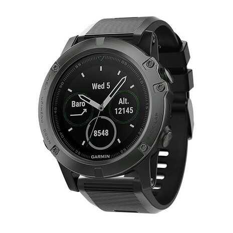 Strap-it Strap-it Bracelet silicone Garmin Enduro 1 / 2 / 3 (noir)
