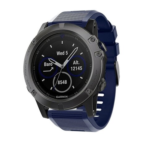 Strap-it Strap-it Bracelet silicone Garmin Enduro 1 / 2 / 3 (bleu foncé)