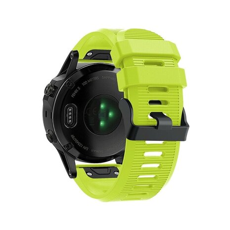 Strap-it Strap-it Bracelet silicone Garmin Enduro 1 / 2 / 3 (vert clair)