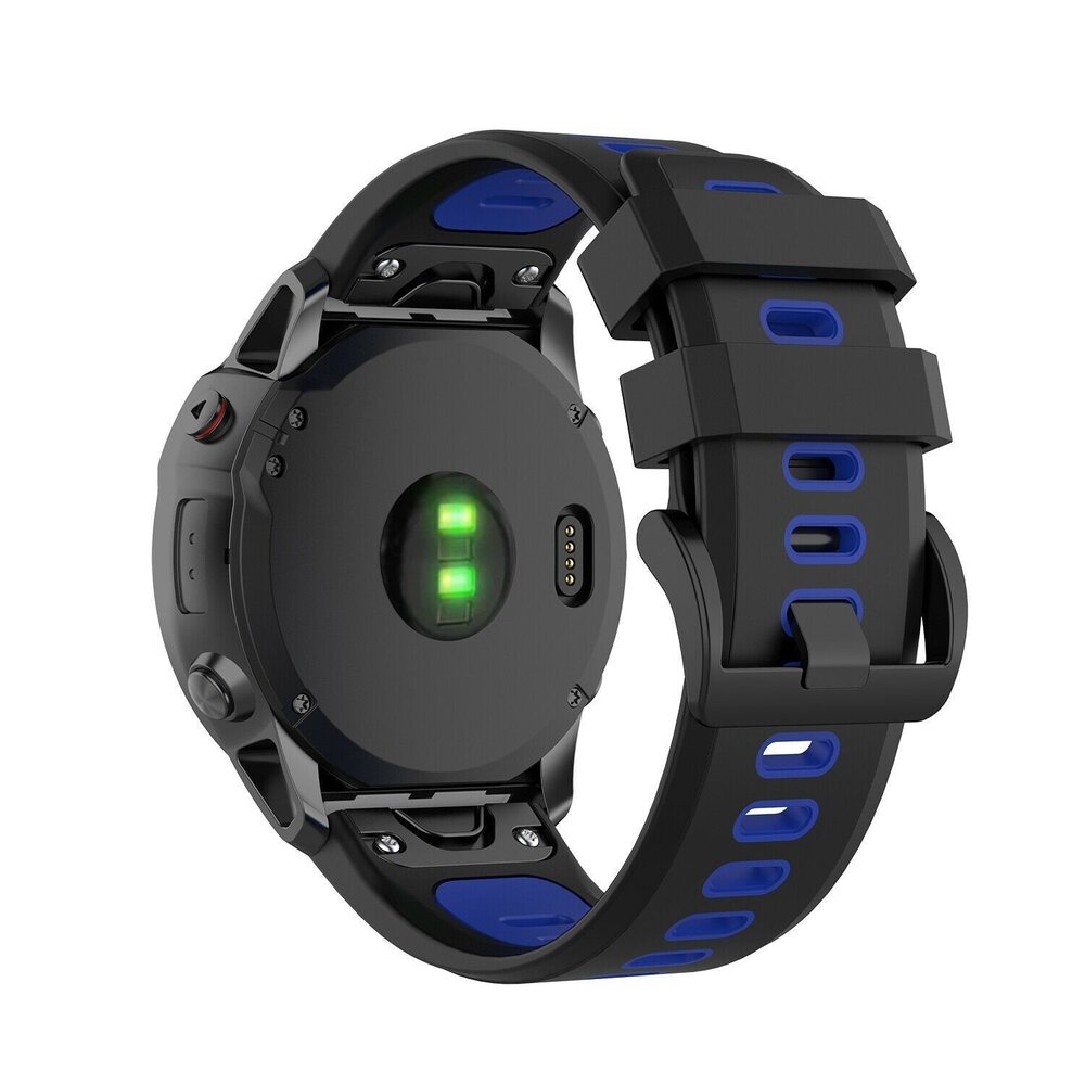 Strap-it Strap-it Bracelet sport á boucle Garmin Enduro 1 / 2 / 3 (noir/bleu)