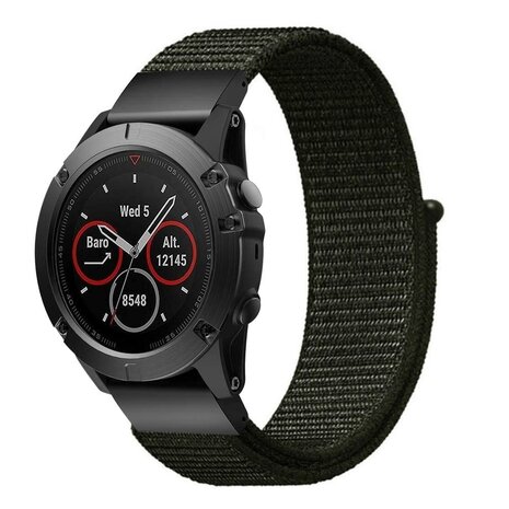 Strap-it Strap-it Bracelet nylon Garmin Enduro 1 / 2 / 3 (vert armée)