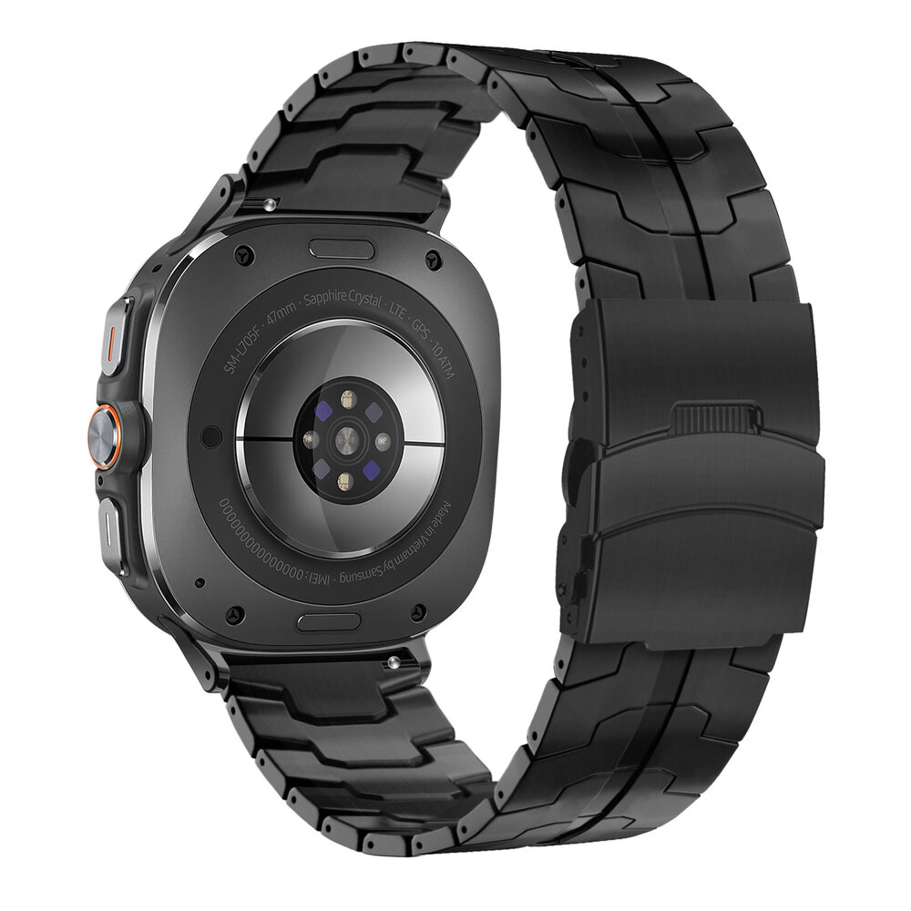 Bandz Bandz Bracelet titane Samsung Galaxy Watch Ultra 'Iron' (noir)