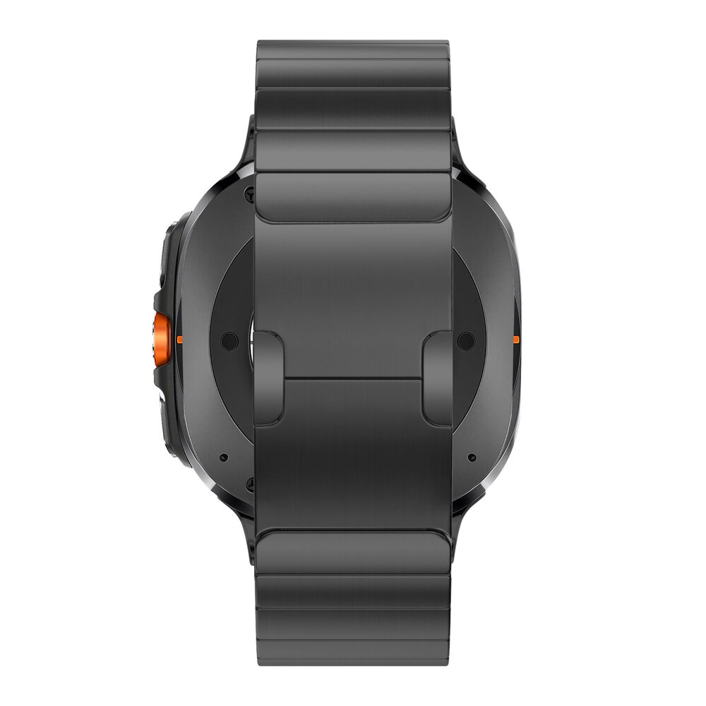 Bandz Bandz Bracelet titane Samsung Galaxy Watch Ultra 'One Bead' (noir)