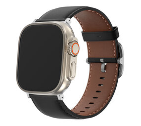 Bandz Bandz Bracelet cuir 'Classique' Apple Watch (noir)