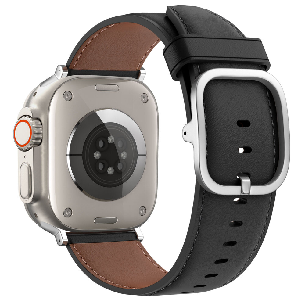 Bandz Bandz Bracelet cuir 'Classique' Apple Watch (noir)