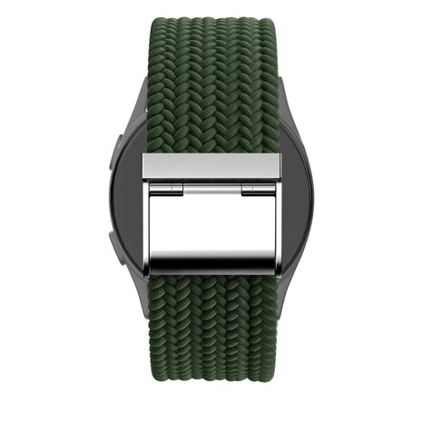 Bandz Bandz Bracelet nylon tressé Withings ScanWatch Nova (vert olive)