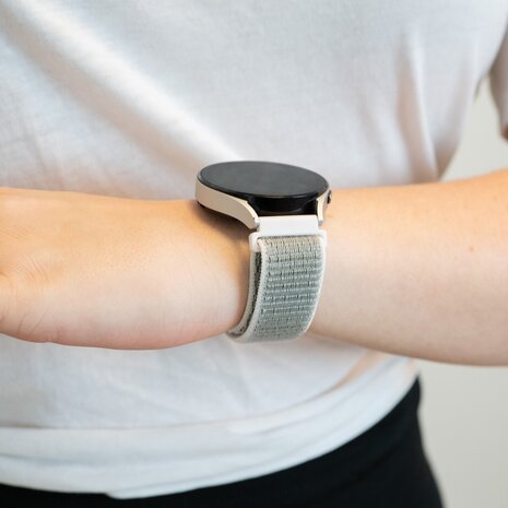 Bandz Bandz Bracelet nylon loop Withings ScanWatch Nova (gris)