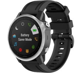 Strap-it Bracelet silicone Garmin Fenix 8 - 43mm (noir)