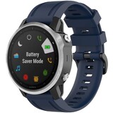 Strap-it Bracelet silicone Garmin Fenix 8 - 43mm (bleu foncé)