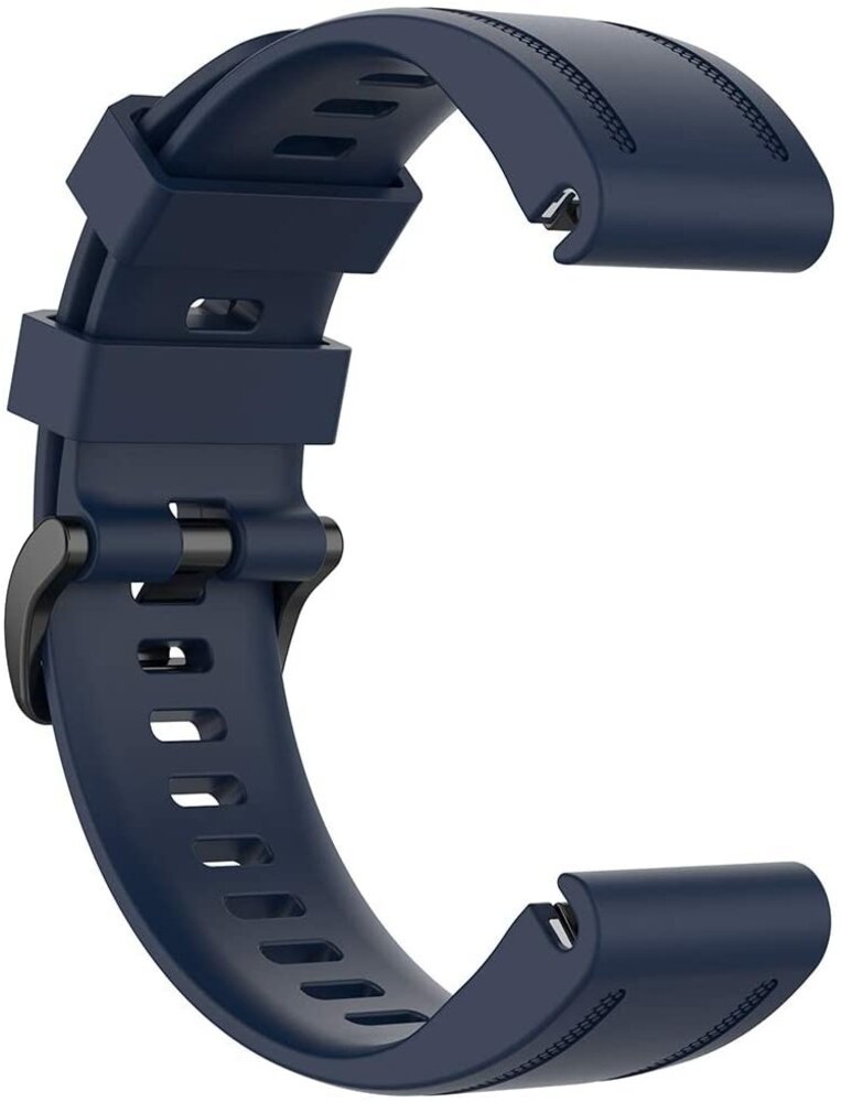 Strap-it Strap-it Bracelet silicone Garmin Fenix 8 - 43mm (bleu foncé)