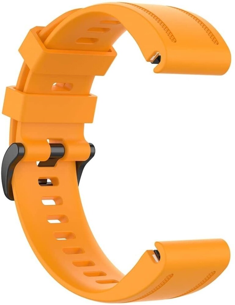 Strap-it Strap-it Bracelet silicone Garmin Fenix 8 - 43mm (orange)
