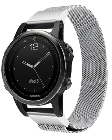 Strap-it Strap-it Bracelet Milanais Garmin Fenix 8 - 43mm (argent)