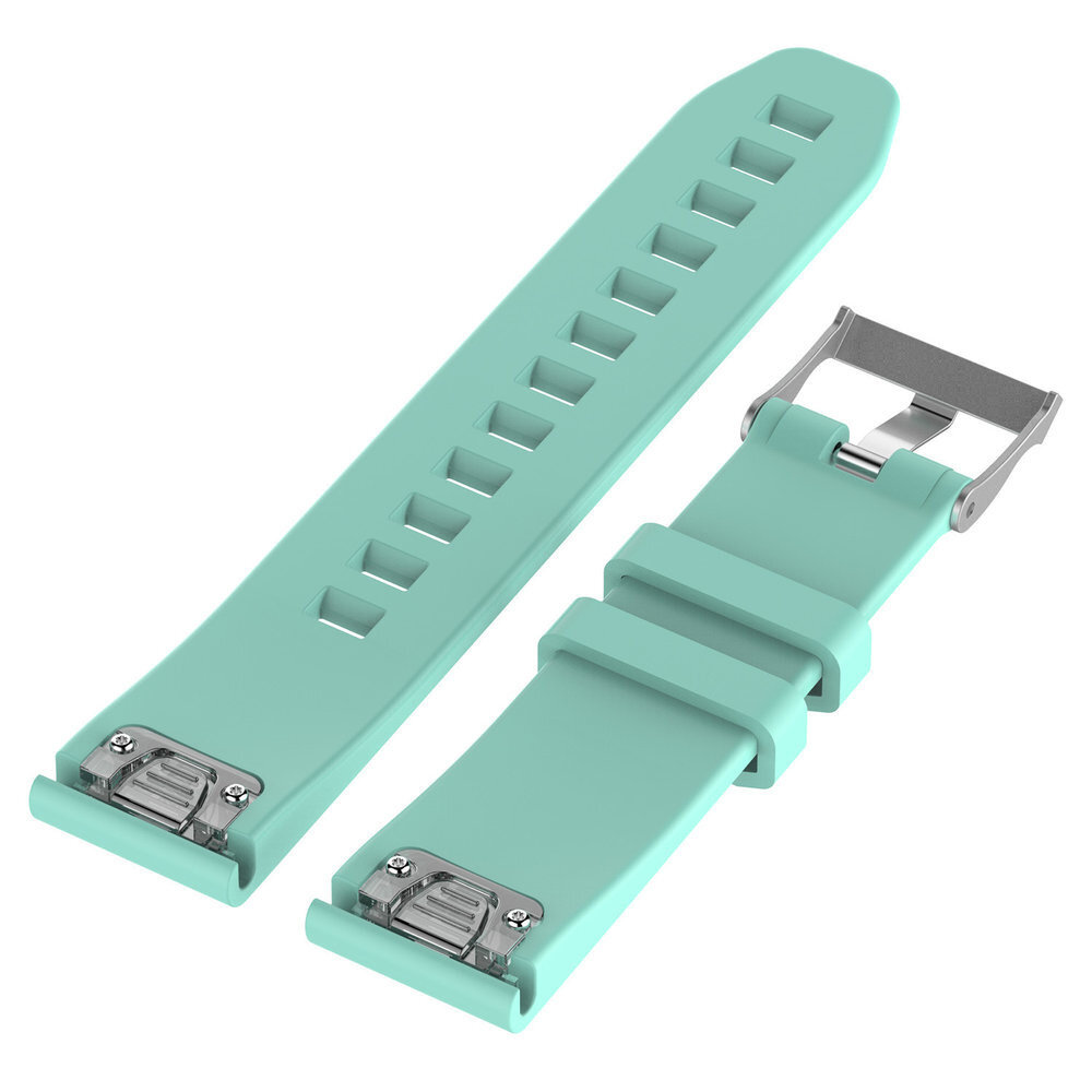 Strap-it Strap-it Bracelet silicone brillant Garmin Fenix 8 - 43mm (aqua)