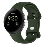 Strap-it Bracelet Silicone Classique Google Pixel Watch 1/2 (vert foncé)