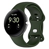 Strap-it Strap-it Bracelet Silicone Classique Google Pixel Watch 1/2 (vert foncé) Strap-it Strap-it Bracelet Silicone Classique Google Pixel Watch 1/2 (vert foncé)