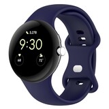 Strap-it Bracelet Silicone Classique Google Pixel Watch 3 - 41mm (bleu foncé)