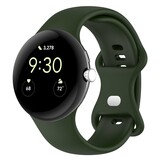 Strap-it Bracelet Silicone Classique Google Pixel Watch 3 - 45mm (vert foncé)