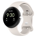 Strap-it Bracelet Silicone Classique Google Pixel Watch 3 - 45mm (sable blanc)