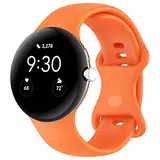 Strap-it Bracelet Silicone Classique Google Pixel Watch 3 - 45mm (orange)