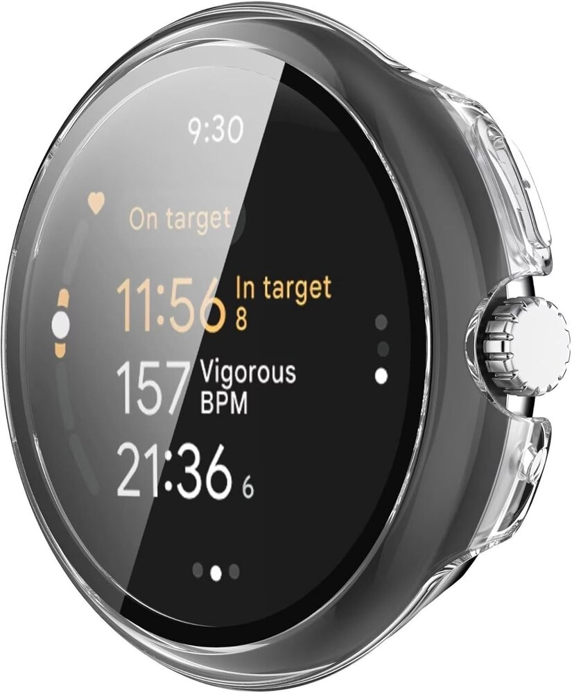 Strap-it Strap-it Coque rigide avec verre Google Pixel Watch 3 - 45mm (transparent)