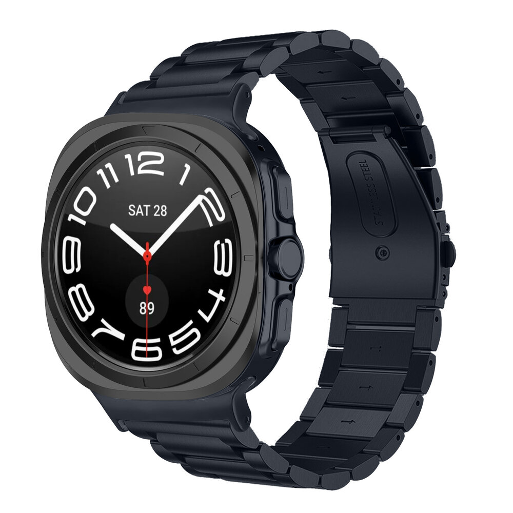 Strap-it Strap-it Bracelet acier Samsung Galaxy Watch Ultra (titanium gray)