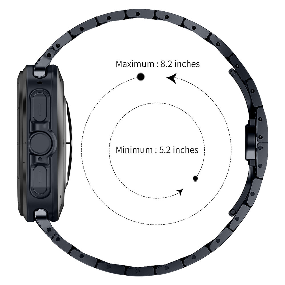 Strap-it Strap-it Bracelet acier iron Samsung Galaxy Watch Ultra (titanium gray) Strap-it Strap-it Bracelet acier iron Samsung Galaxy Watch Ultra (titanium gray)