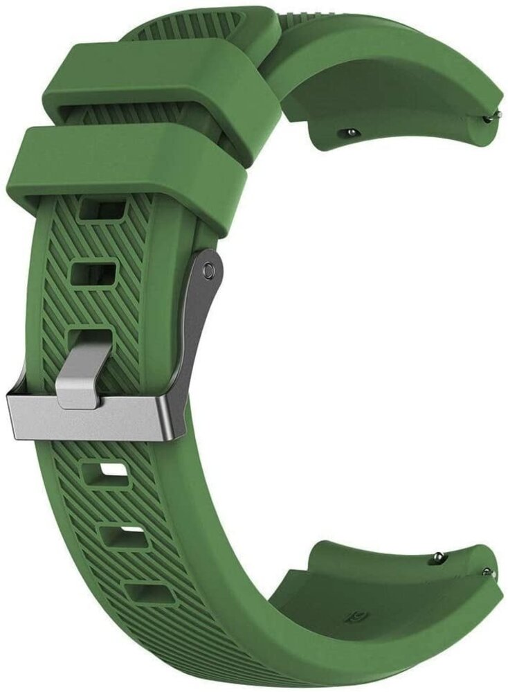 Strap-it Strap-it Bracelet montre 22mm silicone - universel (vert armée)