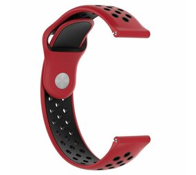 Strap-it Bracelet montre 22mm sport - universel (rouge/noir)