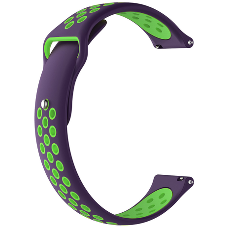 Strap-it Strap-it Bracelet montre 22mm sport - universel (violet/vert)