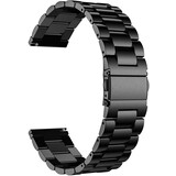 Strap-it Bracelet montre 22mm acier - universel (noir)