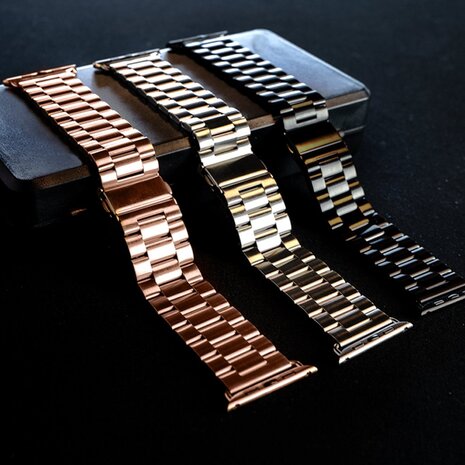 Strap-it Strap-it Bracelet montre 22mm acier - universel (noir) Strap-it Strap-it Bracelet montre 22mm acier - universel (noir)