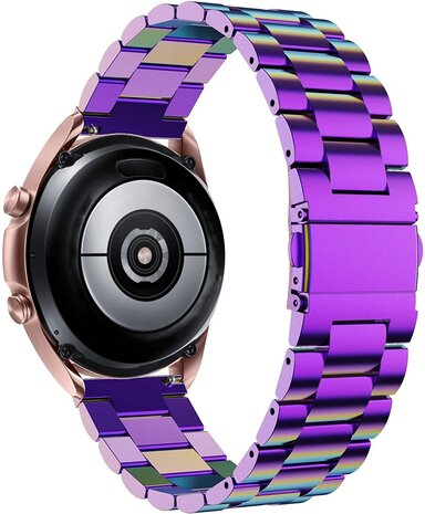 Strap-it Strap-it Bracelet montre 22mm acier - universel (arc-en-ciel)