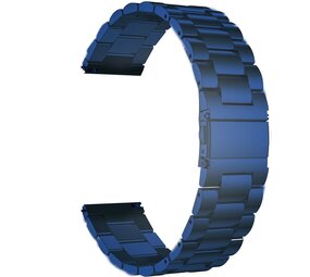 Strap-it Bracelet montre 22mm acier - universel (blue)