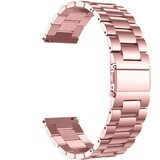Strap-it Bracelet montre 22mm acier - universel (rose)