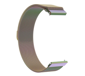 Strap-it Bracelet montre 22mm milanais - universel (arc-en-ciel)