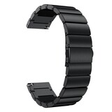 Strap-it Bracelet montre 22mm métal  - universel (noir)