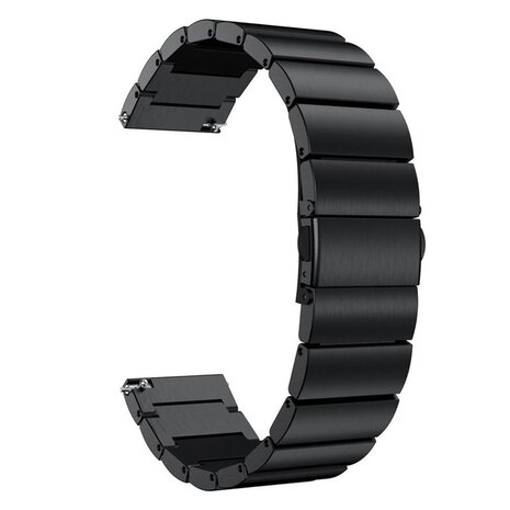 Strap-it Strap-it Bracelet montre 22mm métal  - universel (noir)