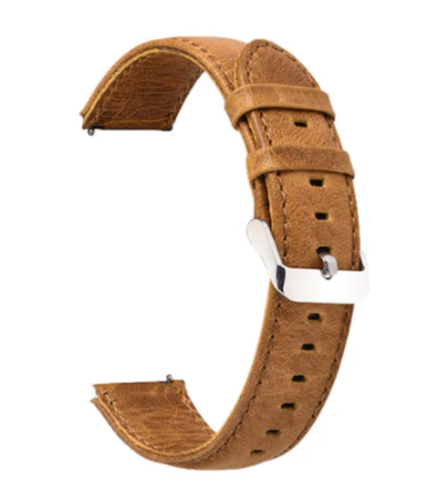 Strap-it Strap-it Bracelet montre 22mm cuir - universel (brun) Strap-it Strap-it Bracelet montre 22mm cuir - universel (brun)