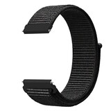 Strap-it Bracelet montre 22mm nylon  - universel (noir mix)