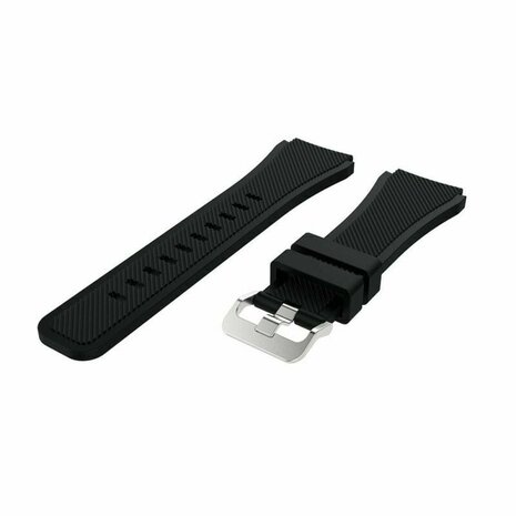 Strap-it Strap-it Bracelet montre 20mm silicone - universel (noir)